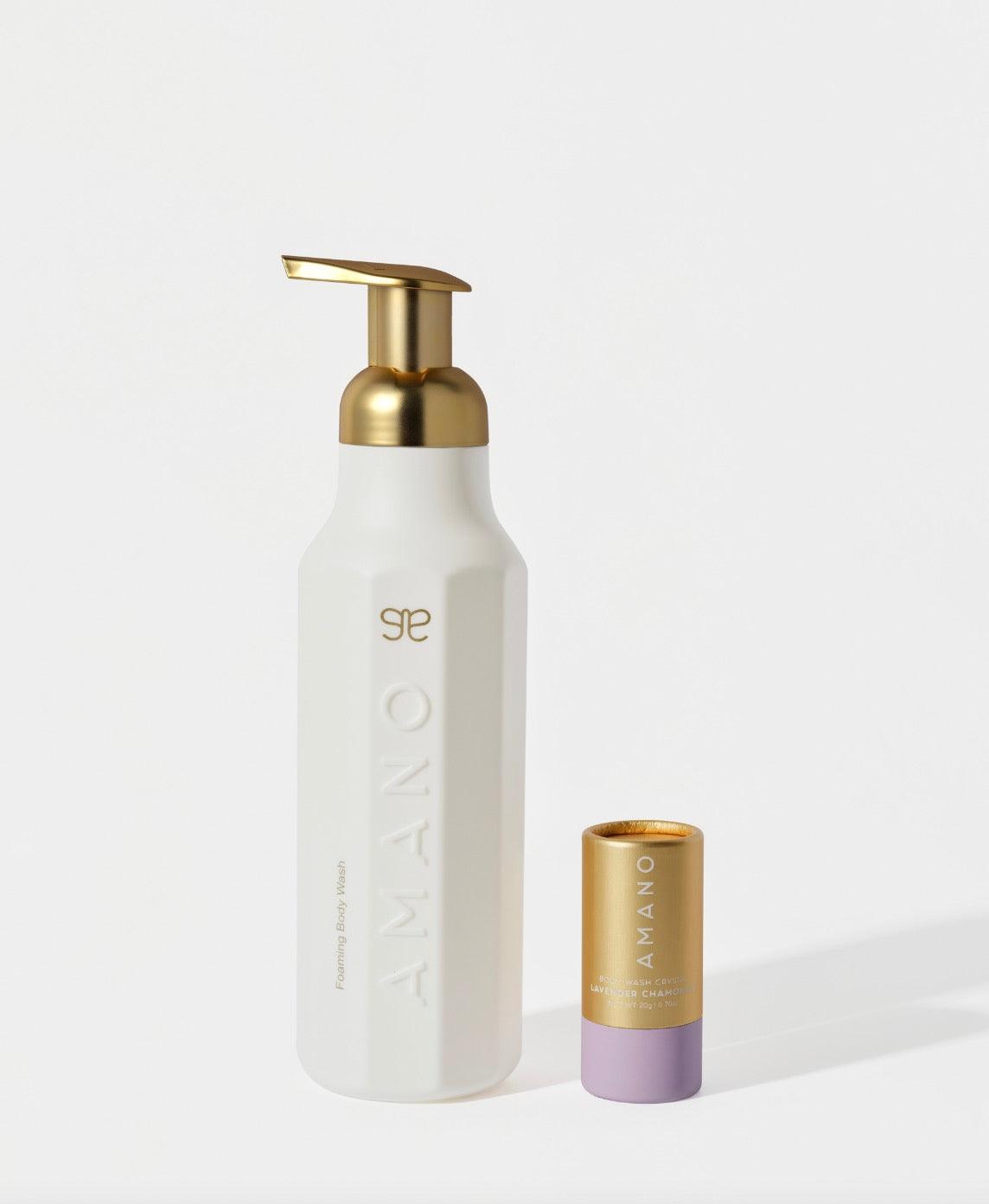 LAVENDER CHAMOMILE CRYSTAL BODY WASH STARTER KIT - AMANO BEAUTY