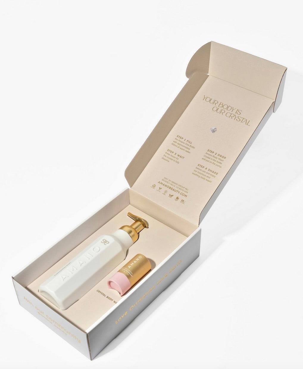 ROSE BLACKCURRANT CRYSTAL BODY WASH STARTER KIT - AMANO BEAUTY