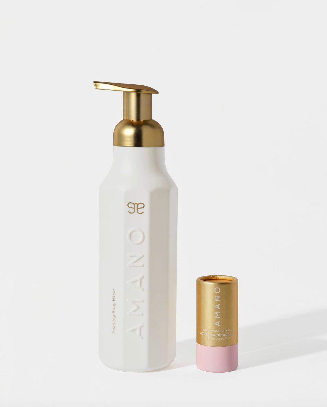 ROSE BLACKCURRANT CRYSTAL BODY WASH STARTER KIT - AMANO BEAUTY